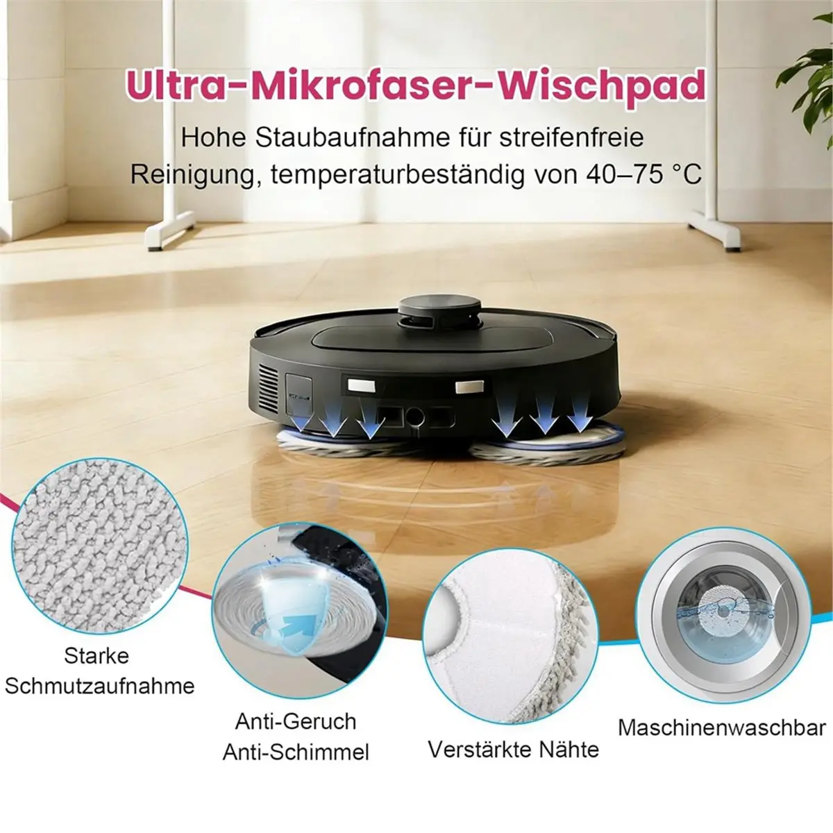 Аксессуары для робота-пылесоса Ecovacs Deebot T30c Omni Gen2 / T30C Omni: основная и боковые щетки, салфетки, мешки для пыли, фильтры.
Аксессуары для робота-пылесоса Ecovacs Deebot T30c Omni Gen2 / T30C Omni: основная и боковые щетки, салфетки, мешки для пыли, фильтры.