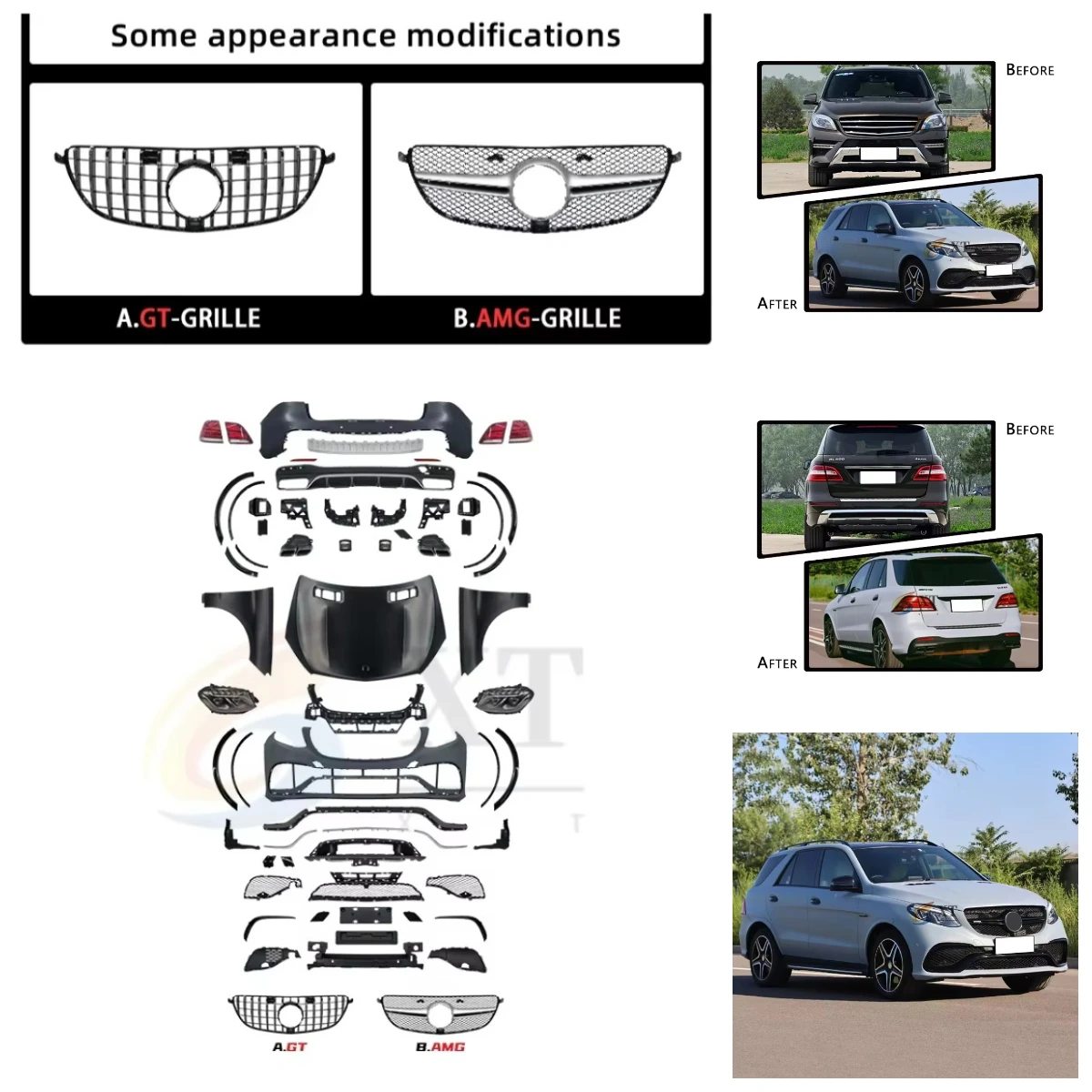 Dream Garage Manufactory Upgrade Bodykit For Benz ML W166 (2012-2014) Upgrade To GLE63 (2015-2019) Old To New Model
Dream Garage Manufactory Upgrade Bodykit For Benz ML W166 (2012-2014) Upgrade To GLE63 (2015-2019) Old To New Model