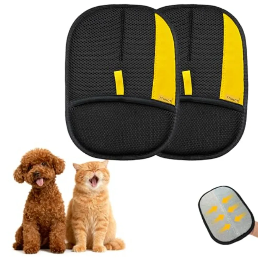 Electrostatic Gloves for Pet Hair Removal: Upgraded PCS Animal Fur Removal Tool for DogsandCats Efficient Reusable Pet Hair Rem
Electrostatic Gloves for Pet Hair Removal: Upgraded PCS Animal Fur Removal Tool for DogsandCats Efficient Reusable Pet Hair Rem