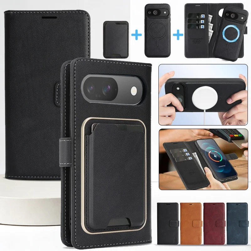 3 In 1 Detachable Wallet Mobile Phone Case for Google Pixel 10A 10 Pro XL Pro 9 9A Wrieless Charging Phone Back Cover Hoesje Bag
3 In 1 Detachable Wallet Mobile Phone Case for Google Pixel 10A 10 Pro XL Pro 9 9A Wrieless Charging Phone Back Cover Hoesje Bag