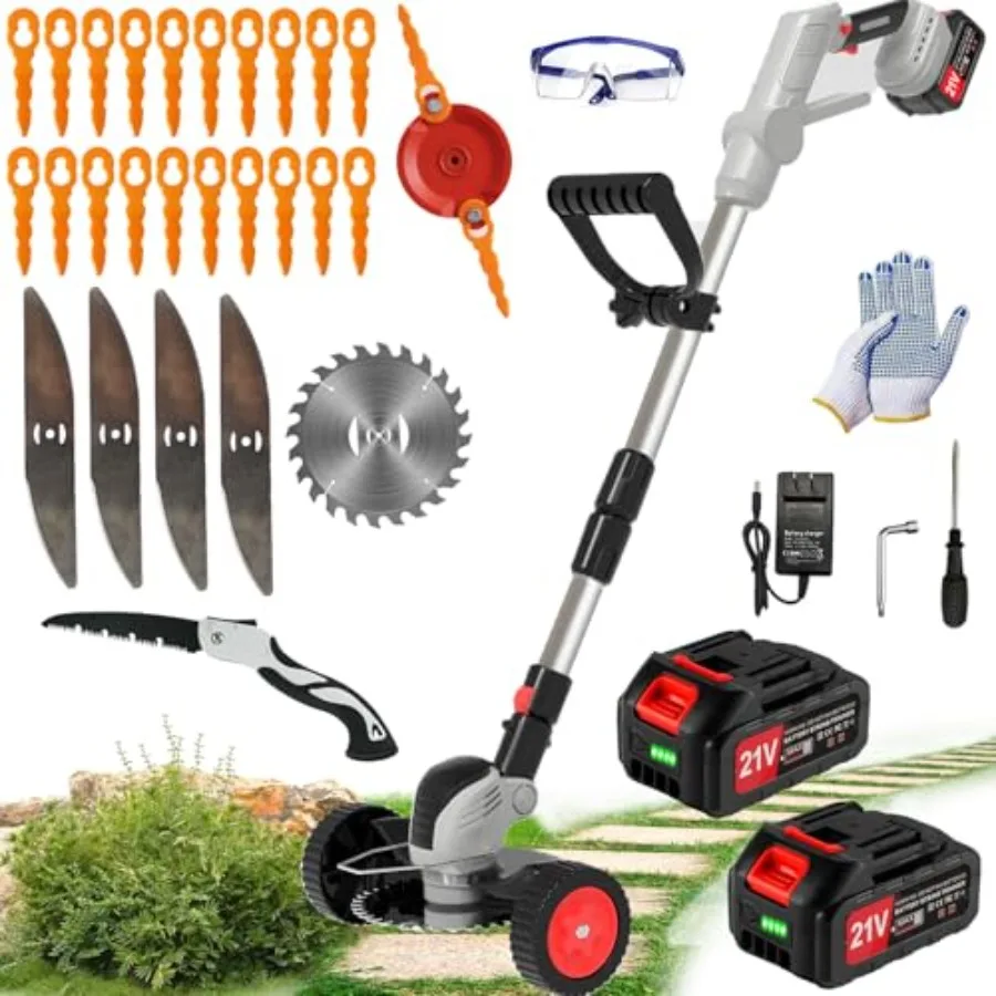 Yard and garden use: lightweight cordless electric weed wacker with stainless steel blades black color 3-in-1 functionality edg
Yard and garden use: lightweight cordless electric weed wacker with stainless steel blades black color 3-in-1 functionality edg