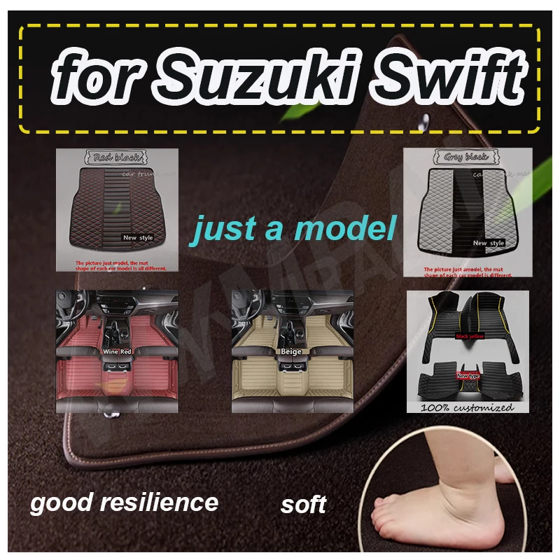 LUXURY Leather Car Floor Mats For Suzuki Swift AZG412 413D 414 2011~ 2017 5door Waterproof Pad Car Floor Carpet Mat Rug
LUXURY Leather Car Floor Mats For Suzuki Swift AZG412 413D 414 2011~ 2017 5door Waterproof Pad Car Floor Carpet Mat Rug