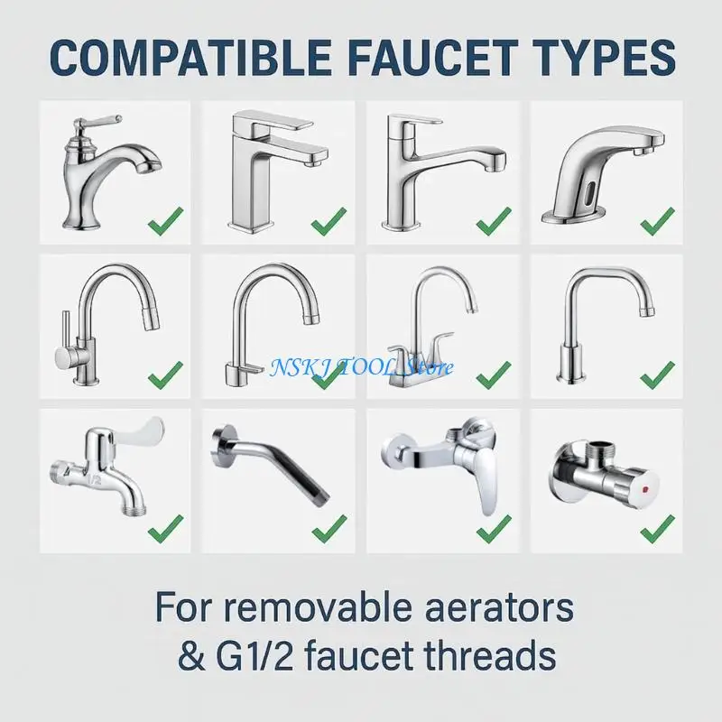 L8RC Faucet Adapter with Aerator Sink Faucet to Garden Hose Connector Fittings
L8RC Faucet Adapter with Aerator Sink Faucet to Garden Hose Connector Fittings