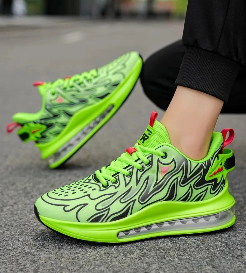 Large-sized air-cushioned flame running shoes, men's leather shoes, sports shoes and trendy shoes sneakers for men
Large-sized air-cushioned flame running shoes, men's leather shoes, sports shoes and trendy shoes sneakers for men