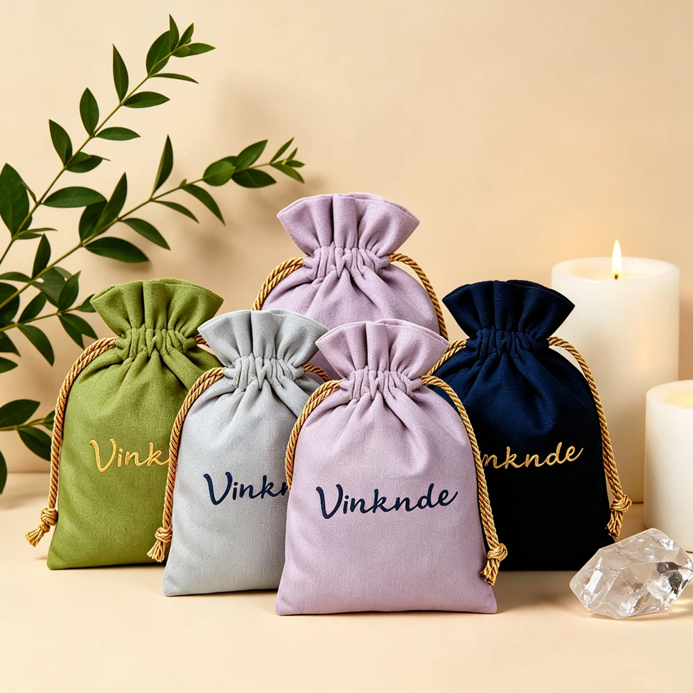 50pcs Custom Logo Velvet Bags Small Large Gift Jewelry Brooch Packaging Drawstring Storage Pocket Reusable Pouches Wedding Party
50pcs Custom Logo Velvet Bags Small Large Gift Jewelry Brooch Packaging Drawstring Storage Pocket Reusable Pouches Wedding Party