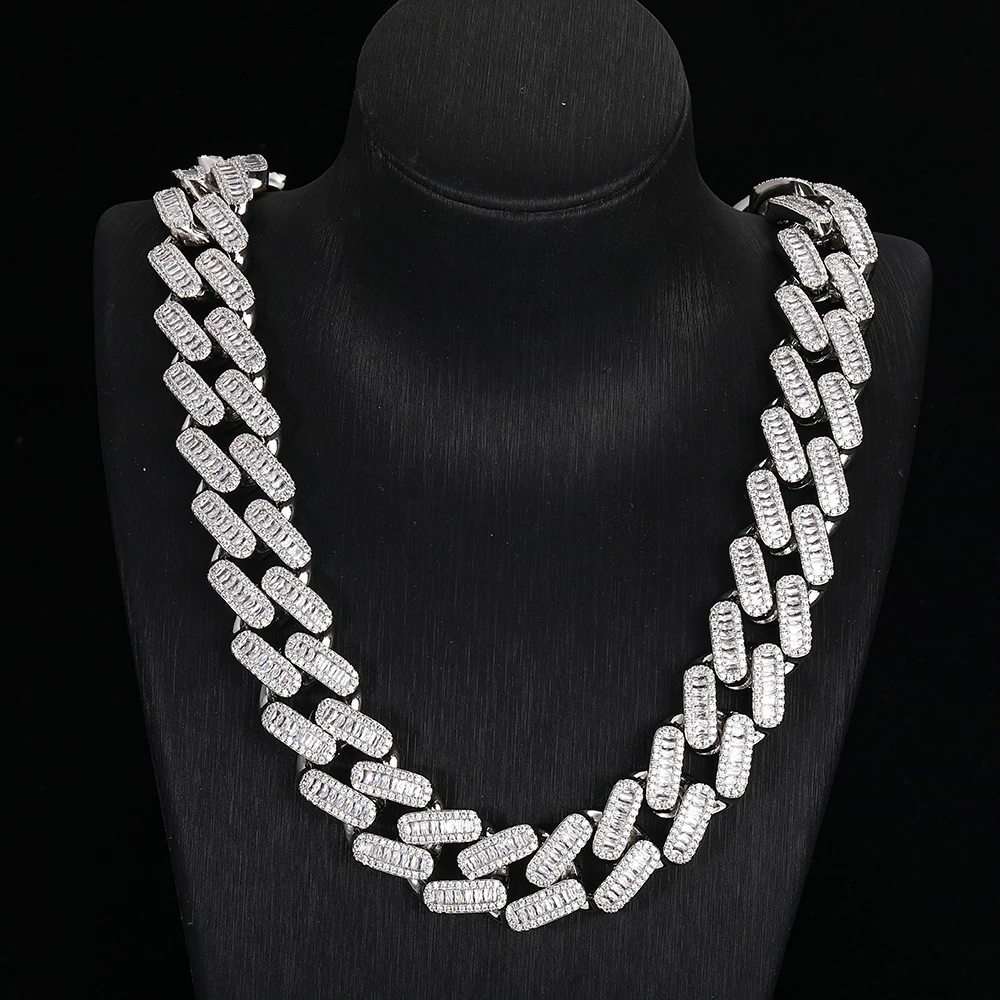 20mm Hiphop Ice Out Cubic Zirconia Cuban Chain Necklace Link 5A+ CZ Fashion Hip Hop Jewelry Luxury Customized Item Gift For Men
20mm Hiphop Ice Out Cubic Zirconia Cuban Chain Necklace Link 5A+ CZ Fashion Hip Hop Jewelry Luxury Customized Item Gift For Men