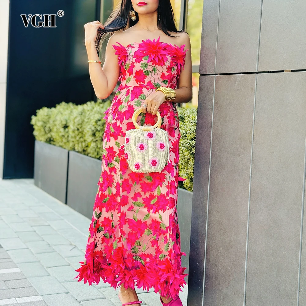 Женское платье с открытыми плечами и вышивкой VGH, тонкое роскошное вечернее платье без рукавов с аппликацией, новинка 2023 года
Женское платье с открытыми плечами и вышивкой VGH, тонкое роскошное вечернее платье без рукавов с аппликацией, новинка 2023 года