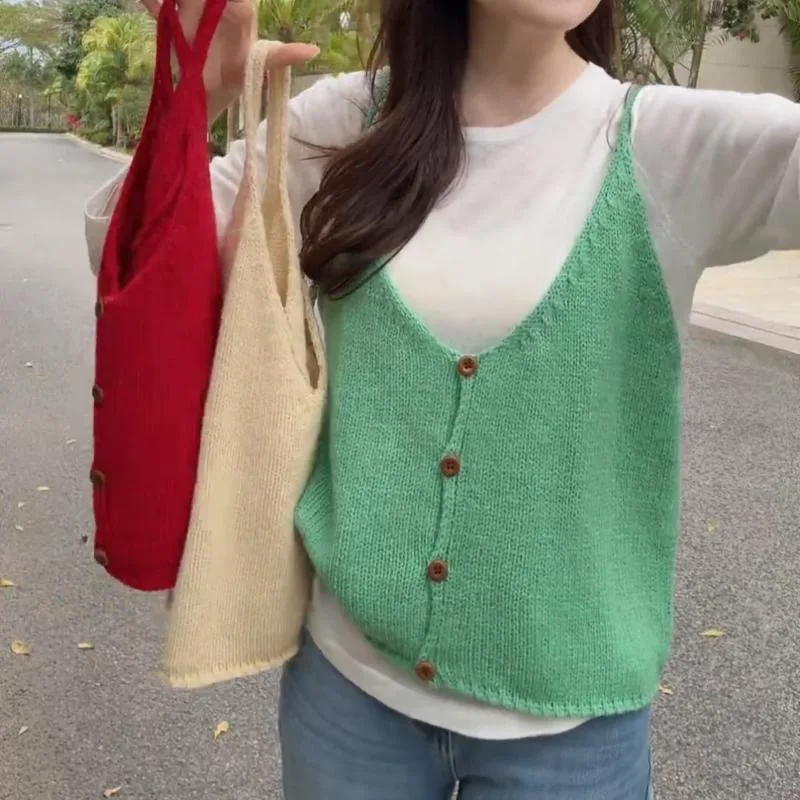 Женский короткий бежевый, зеленый, красный свитер, жилет, весна-осень, желтый, серый, черный вязаный жилет с пуговицами, кардиган без рукавов, укороченный топ
Женский короткий бежевый, зеленый, красный свитер, жилет, весна-осень, желтый, серый, черный вязаный жилет с пуговицами, кардиган без рукавов, укороченный топ