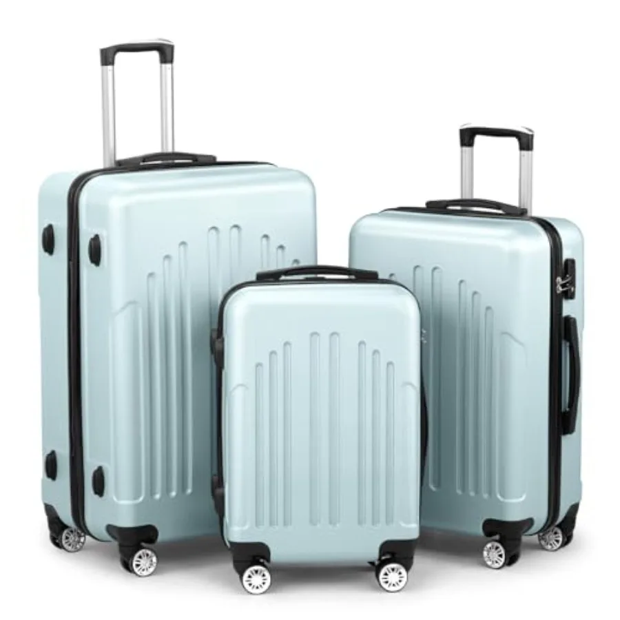 Karl home Luggage Sets 3 Piece ABS Hardside Suitcase Set with Double Spinner Wheels TSA Lock for Travel Business 3-Piece Set 20
Karl home Luggage Sets 3 Piece ABS Hardside Suitcase Set with Double Spinner Wheels TSA Lock for Travel Business 3-Piece Set 20