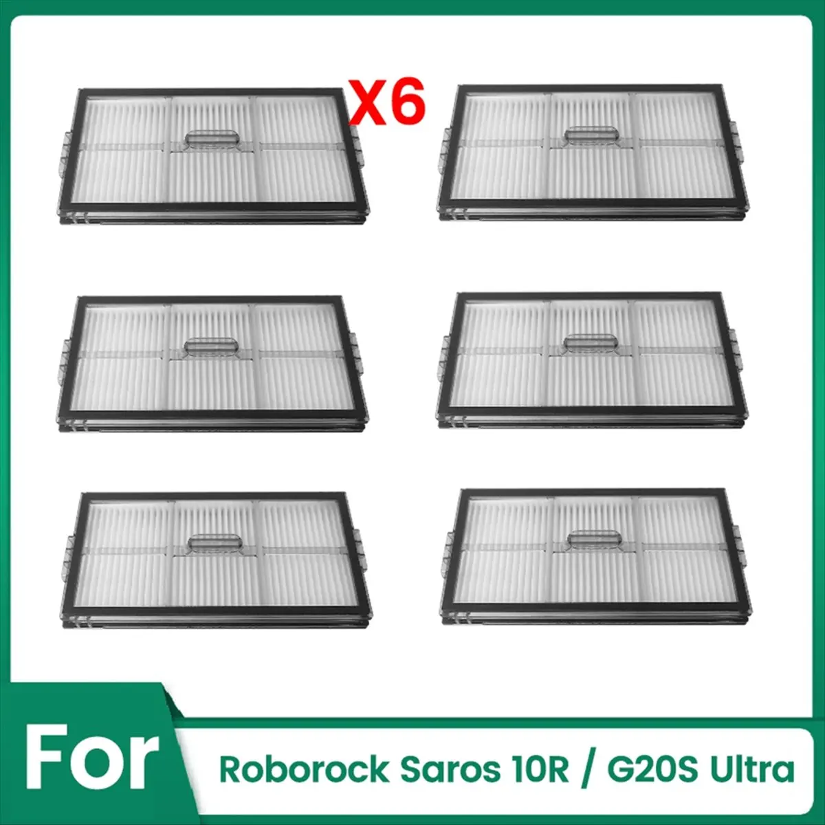 A51U Hepa-фильтр для пылесоса Roborock Saros 10R/G20S Ultra, моющийся фильтр Hepa, запасные части, 6 шт.
A51U Hepa-фильтр для пылесоса Roborock Saros 10R/G20S Ultra, моющийся фильтр Hepa, запасные части, 6 шт.