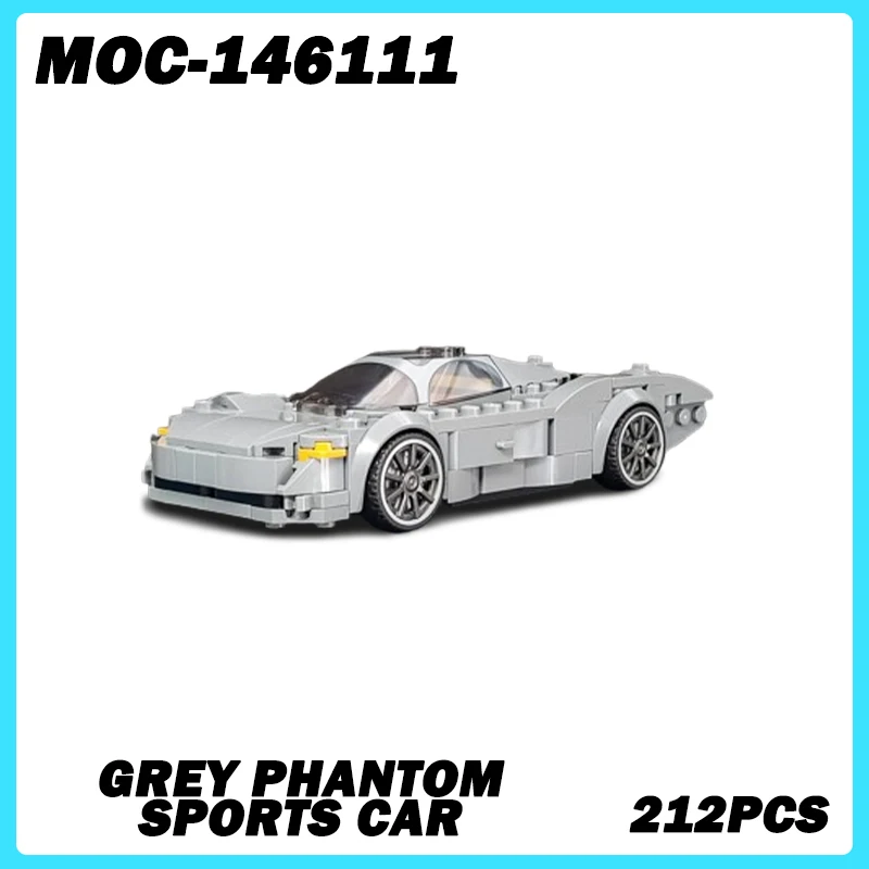 MOC-146111 Car Series Grey Phantom Sports Car Building Block Puzzle Assembly Particle Model Popular Holiday Boys Gifts 212PCS
MOC-146111 Car Series Grey Phantom Sports Car Building Block Puzzle Assembly Particle Model Popular Holiday Boys Gifts 212PCS