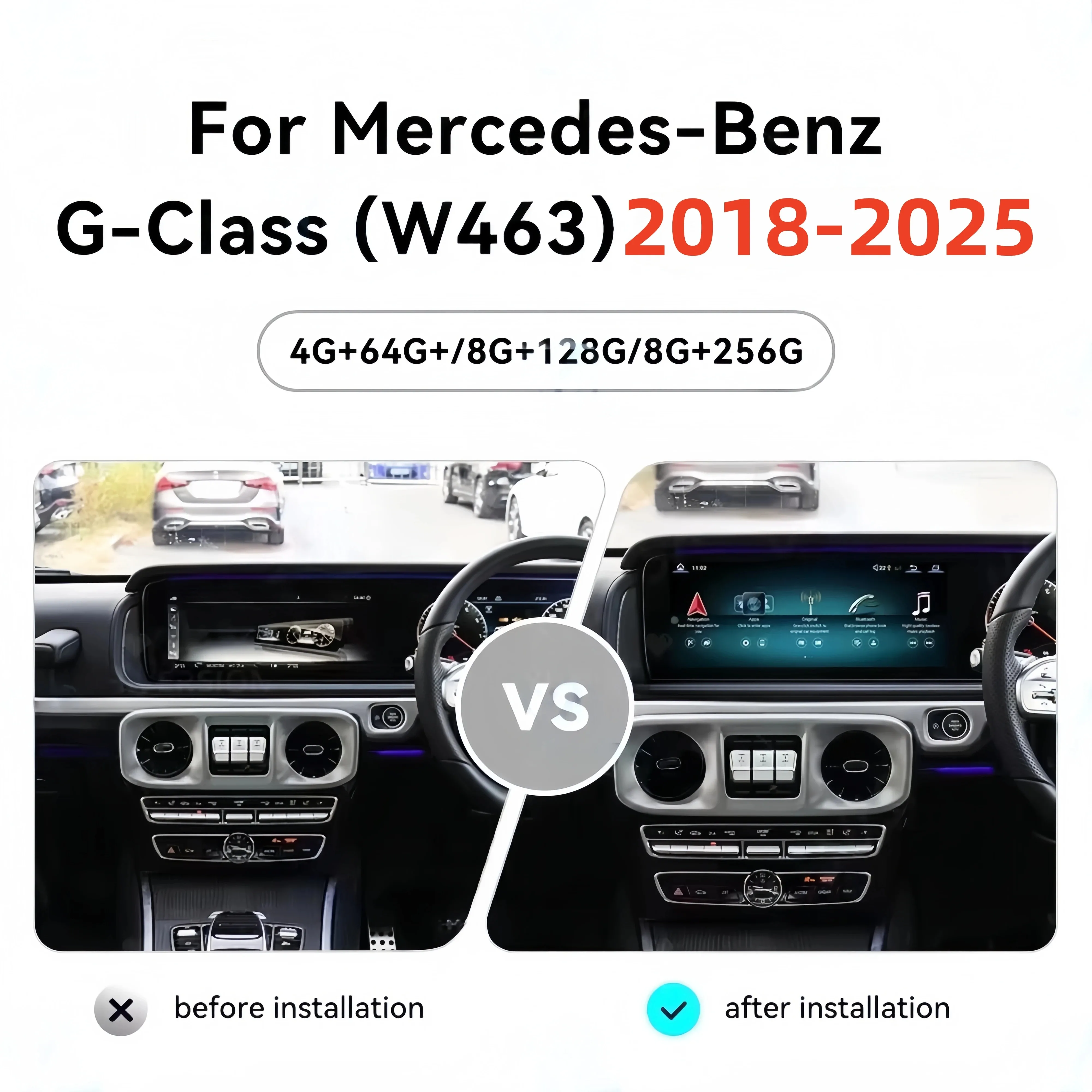 24,6-дюймовый двойной экран для Mercedes-Benz G-класса W464 2018-2025: автомагнитола с CarPlay, Android, GPS-навигацией и мультимедийным плеером
24,6-дюймовый двойной экран для Mercedes-Benz G-класса W464 2018-2025: автомагнитола с CarPlay, Android, GPS-навигацией и мультимедийным плеером