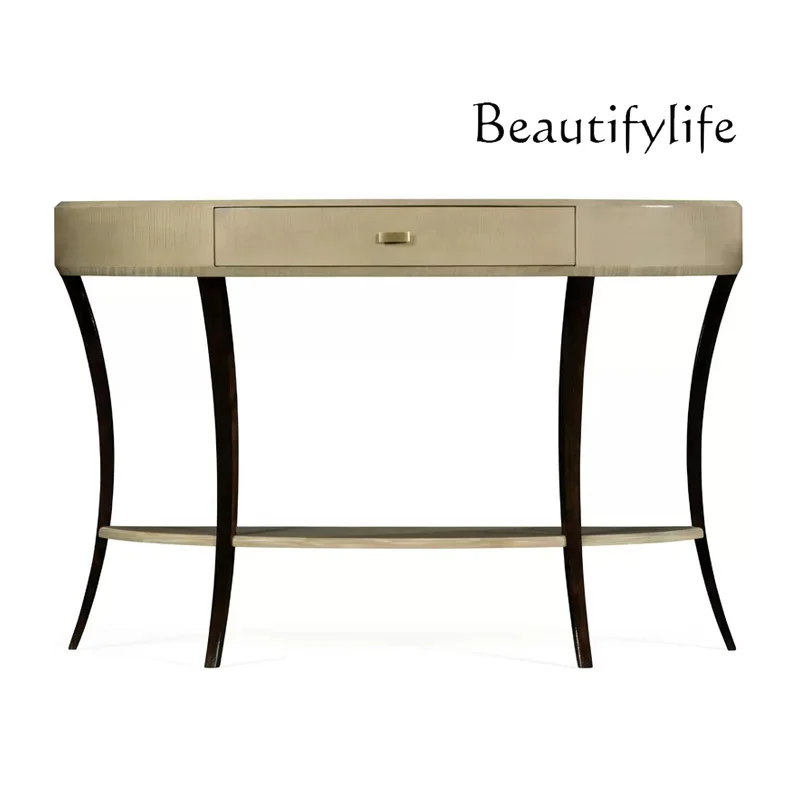 French light luxury solid wood entrance table foyer semi-circular entrance cabinet ultra-narrow modern simple decorative cabinet
French light luxury solid wood entrance table foyer semi-circular entrance cabinet ultra-narrow modern simple decorative cabinet
