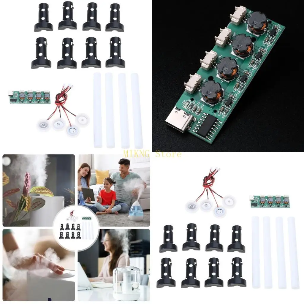 Humidifier Mist Maker Driver Circuit Board 4 Fogger Atomization Film Atomizer Sheet Atomizing Humidifier Module best sale
Humidifier Mist Maker Driver Circuit Board 4 Fogger Atomization Film Atomizer Sheet Atomizing Humidifier Module best sale