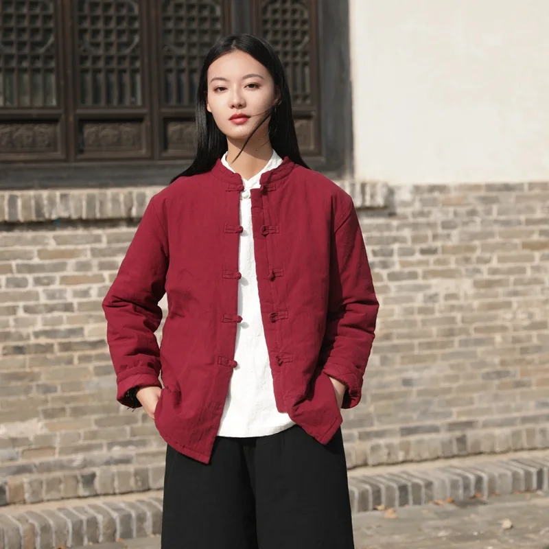 Winter New Arrival Long Coat Cotton-Linen Blend Women's Clothing Traditional Chinese Style Vintage Quilted Warm Cotton Jacket
Winter New Arrival Long Coat Cotton-Linen Blend Women's Clothing Traditional Chinese Style Vintage Quilted Warm Cotton Jacket