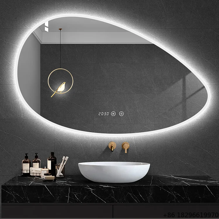 Waterproof Anti-Fog Irregular LED Smart Vanity
Waterproof Anti-Fog Irregular LED Smart Vanity