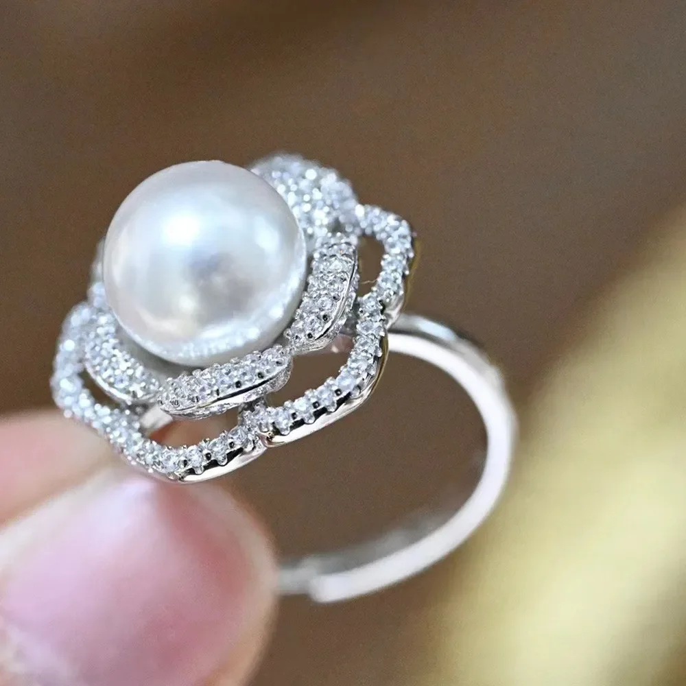 DIY Pearl Ring Accessories S925 Sterling Silver Ring Empty Set Fashion Gold Silver Jewelry Set Fit 10-12mm Circle Z470
DIY Pearl Ring Accessories S925 Sterling Silver Ring Empty Set Fashion Gold Silver Jewelry Set Fit 10-12mm Circle Z470