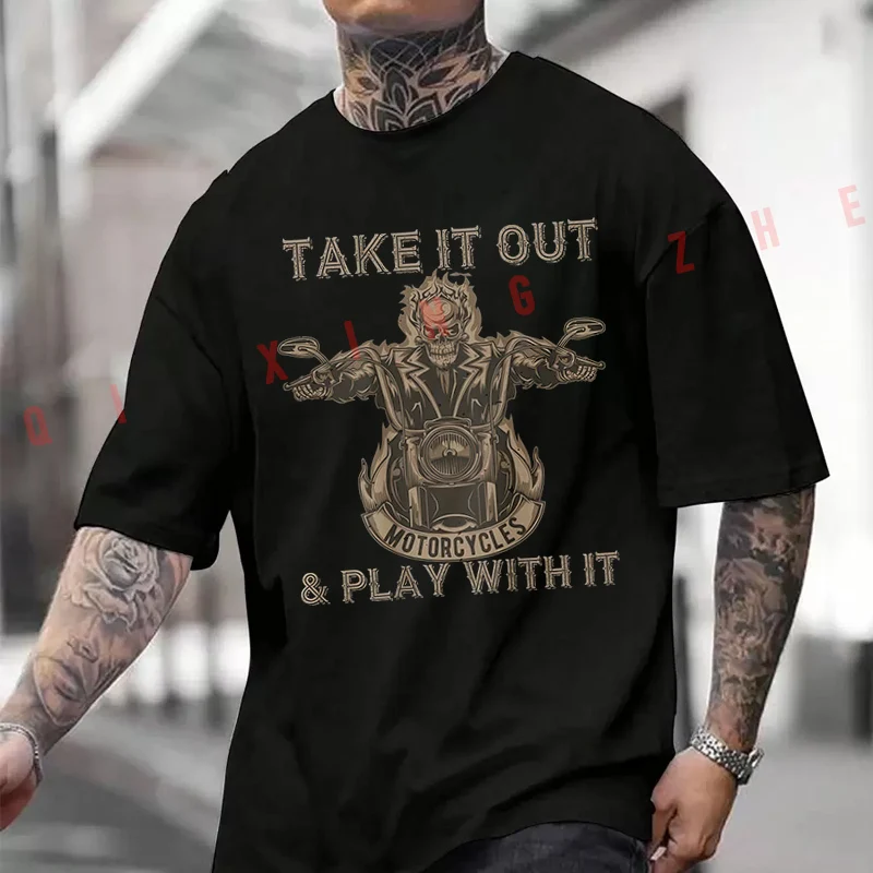 Biker Skeleton Motorcycle Rider Motorcycle T-shirt Men And Women Cotton Casual Tshirt Short-sleeve O-neck Tops
Biker Skeleton Motorcycle Rider Motorcycle T-shirt Men And Women Cotton Casual Tshirt Short-sleeve O-neck Tops