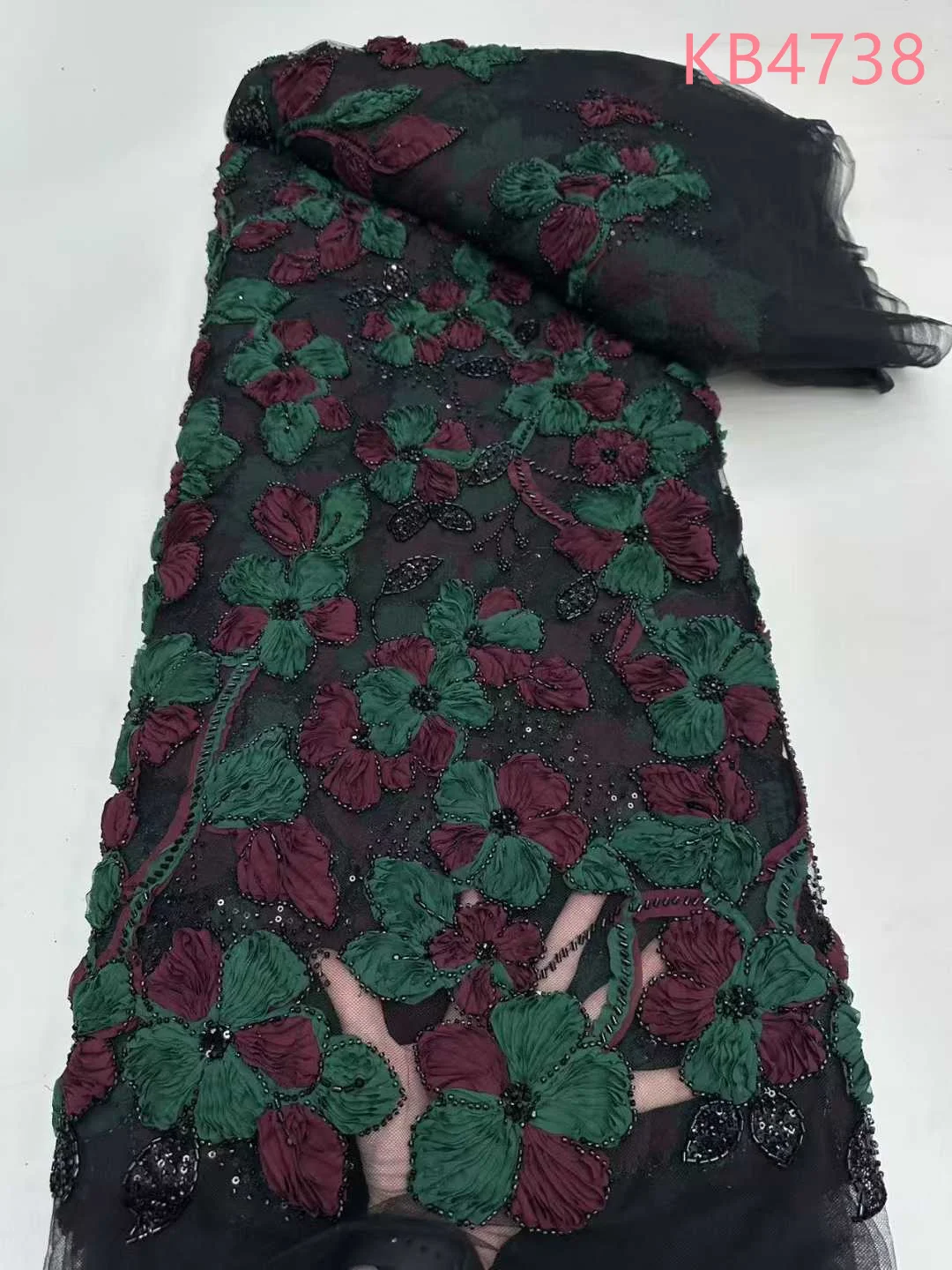 3D Floral Lace Fabric Bead Embroidery Fabric African Lace Fabric 5 Yards High Quality 2025 Sequins Lace Fabric For Sewing KB4738
3D Floral Lace Fabric Bead Embroidery Fabric African Lace Fabric 5 Yards High Quality 2025 Sequins Lace Fabric For Sewing KB4738