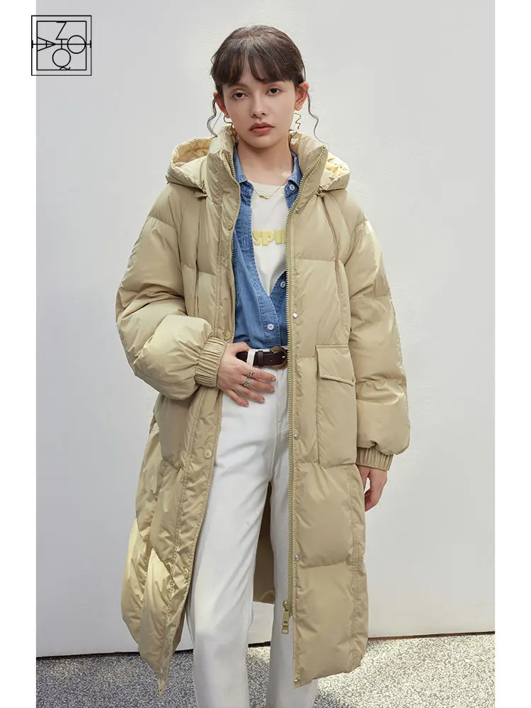 ZIQIAO Korean Version Cold-resistant Warm Quilt Down Jacket Women 2022 Winter New Knee-length Long Hooded Bread Jacket Female
ZIQIAO Korean Version Cold-resistant Warm Quilt Down Jacket Women 2022 Winter New Knee-length Long Hooded Bread Jacket Female