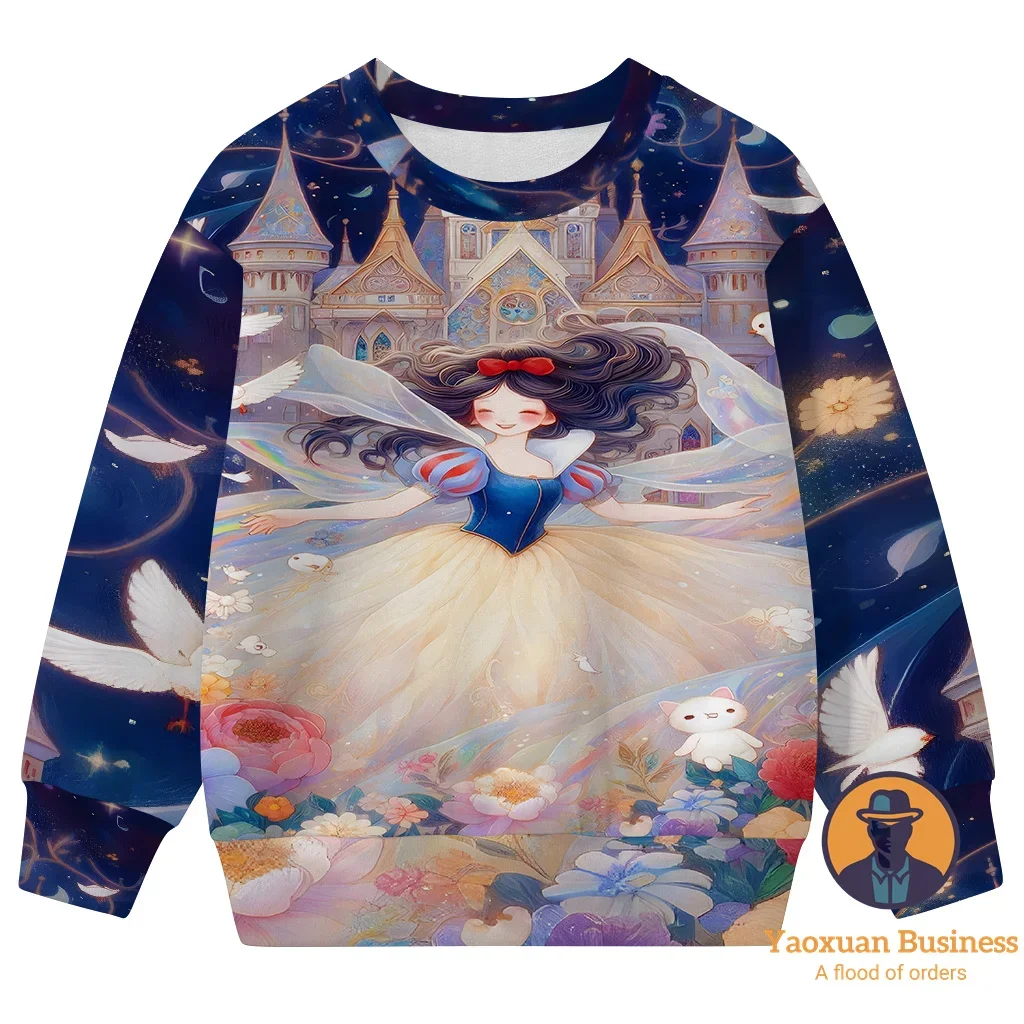 Latest 2025 Snow White Children Girls Boys 3D Cartoon Print Crew Neck Sweatshirt Cute Warm Windproof Autumn Winter Stylish
Latest 2025 Snow White Children Girls Boys 3D Cartoon Print Crew Neck Sweatshirt Cute Warm Windproof Autumn Winter Stylish