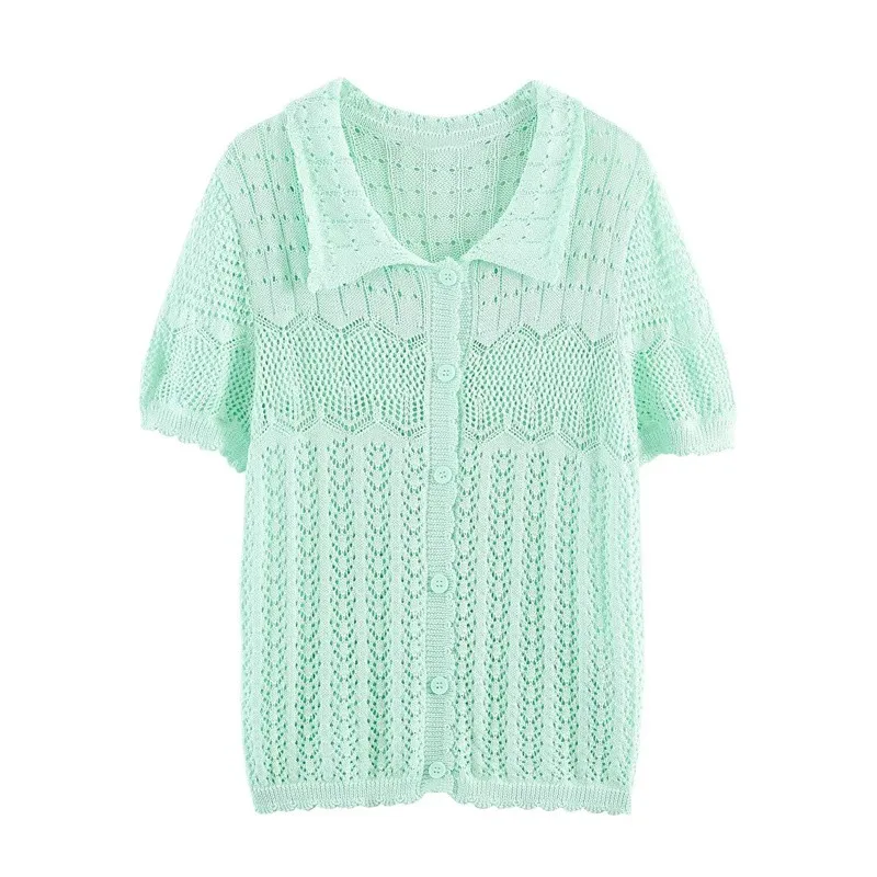 Summer Women's Knitted Cardigan Tops 2026 New Fashion Short Sleeved Casual Sweater Top Elegant Women's Clothing
Summer Women's Knitted Cardigan Tops 2026 New Fashion Short Sleeved Casual Sweater Top Elegant Women's Clothing
