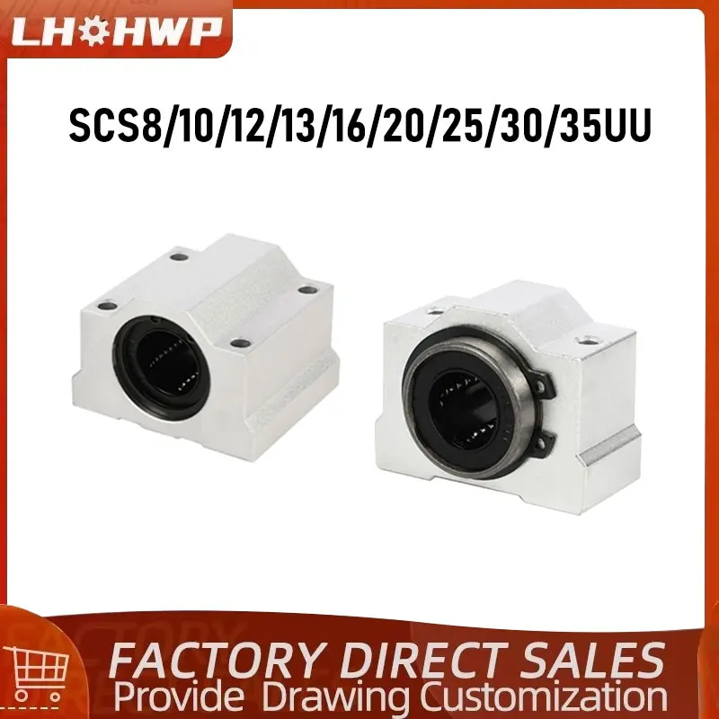 Aluminum Alloy Box-Type Linear Shaft Slide Bearing Housing Models SCS6UU SCS8UU SCS10UU SCS12UU SCS13UU SCS16UU SCS20UU SCS25UU
Aluminum Alloy Box-Type Linear Shaft Slide Bearing Housing Models SCS6UU SCS8UU SCS10UU SCS12UU SCS13UU SCS16UU SCS20UU SCS25UU