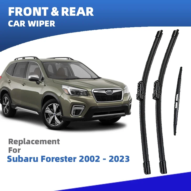 LHD Front Rear Windshield Wiper Blades For Subaru Forester MK2 SG MK3 SH MK4 SJ MK5 SK 2002-2023 Windscreen Brushes Accessories
LHD Front Rear Windshield Wiper Blades For Subaru Forester MK2 SG MK3 SH MK4 SJ MK5 SK 2002-2023 Windscreen Brushes Accessories
