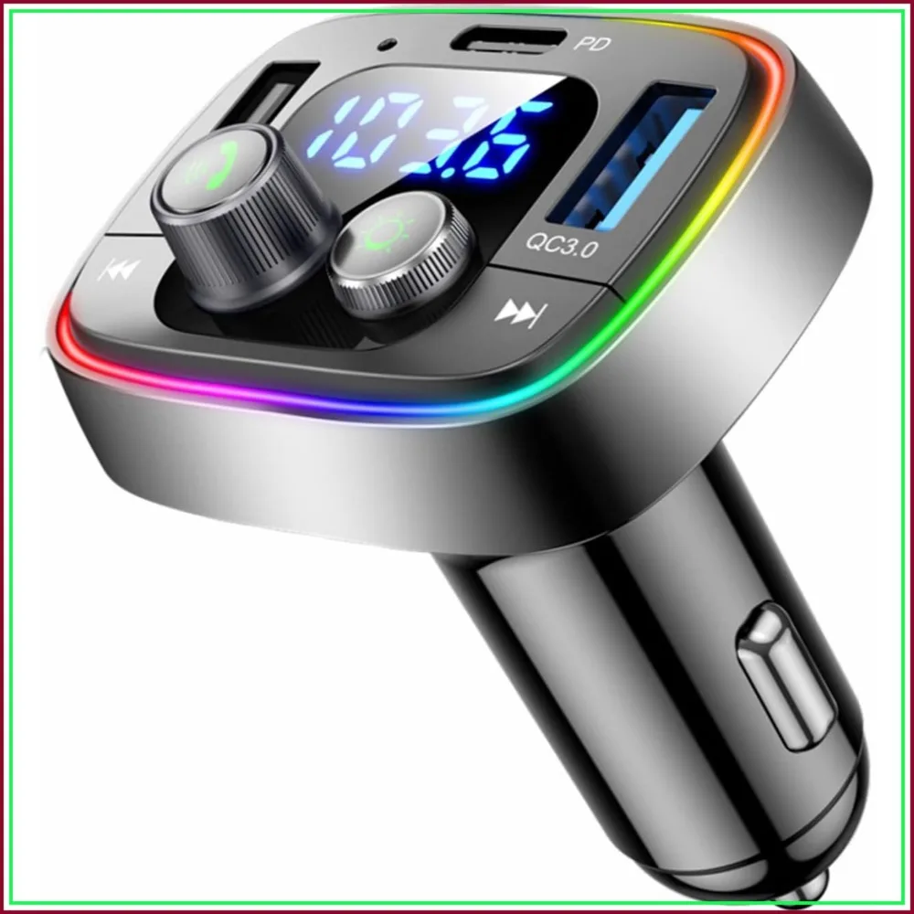 48W PD+QC Fast Charging Bluetooth 5.4 FM Transmitter for Car, Hands-Free Calling & Music Streaming, USB-C, 12V/24V
48W PD+QC Fast Charging Bluetooth 5.4 FM Transmitter for Car, Hands-Free Calling & Music Streaming, USB-C, 12V/24V