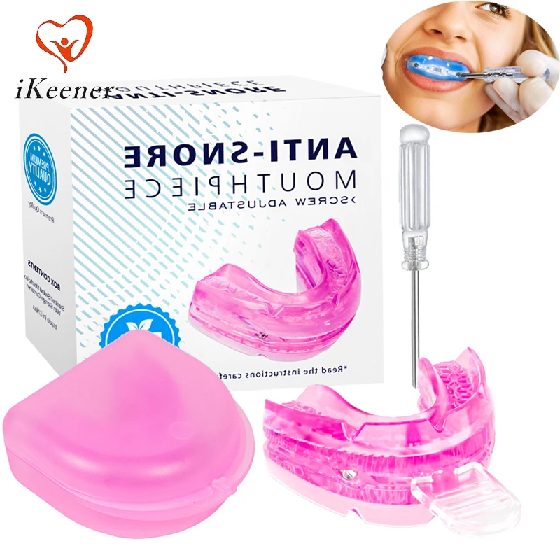 Anti Snoring Mouth Guard Screw Adjustable Anti-Snoring Stopper Device Mouthpiece for Women Men Teeth Bruxism Night Sleeping Aid
Anti Snoring Mouth Guard Screw Adjustable Anti-Snoring Stopper Device Mouthpiece for Women Men Teeth Bruxism Night Sleeping Aid