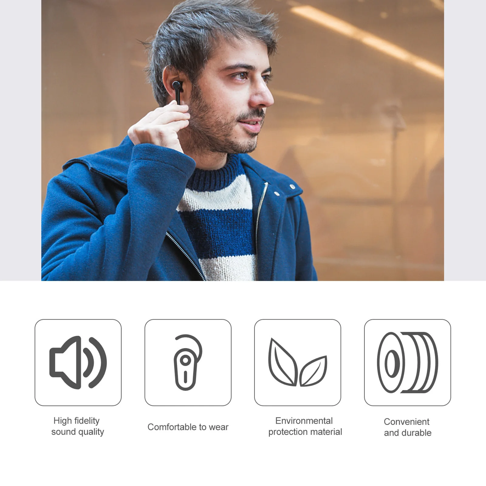 2Pairs Earphone Protective Caps Silicone Soft Ear Tips Wireless Earbuds Replacement Noise Isolation for Live
2Pairs Earphone Protective Caps Silicone Soft Ear Tips Wireless Earbuds Replacement Noise Isolation for Live