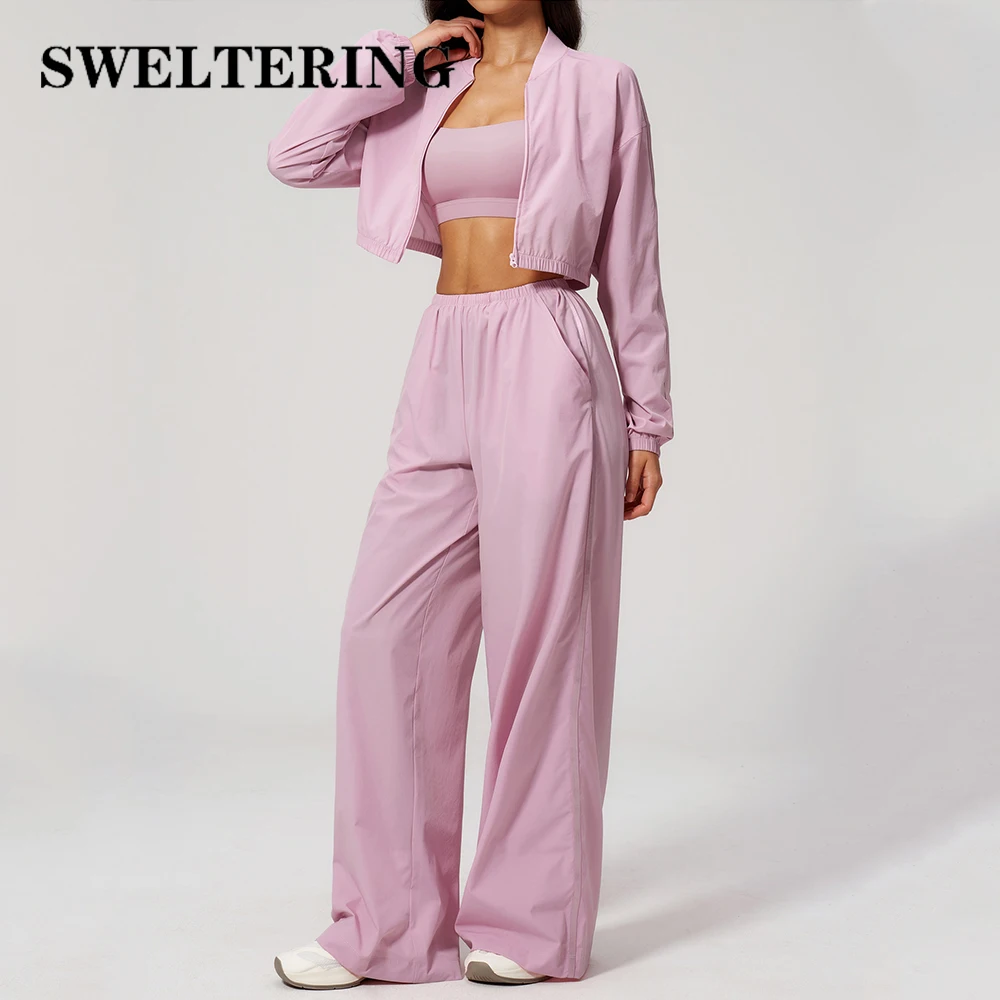 Summer Sun Protection Sports Suit 2PCS Women Breathable Quick-drying Gym Clothes Yoga Outfits Female Workout Clothes Sportswear
Summer Sun Protection Sports Suit 2PCS Women Breathable Quick-drying Gym Clothes Yoga Outfits Female Workout Clothes Sportswear