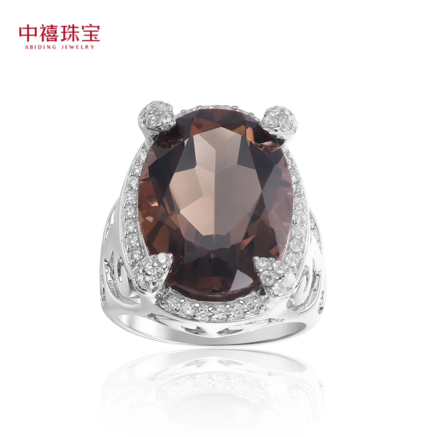 real brand genuine jewels S925 Silver Natural Tea Crystal Fashion Luxury Personalized Design Advanced Sense Inlay 13 * 18mm Ring
real brand genuine jewels S925 Silver Natural Tea Crystal Fashion Luxury Personalized Design Advanced Sense Inlay 13 * 18mm Ring