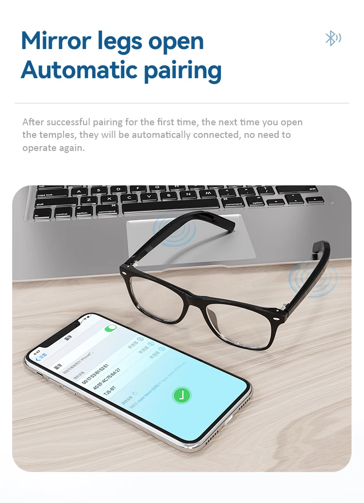 G05 Smart Glasses Bluetooth Sunglasses Wireless Open Ear Headsets Hands-Free Calling Stereo Sound Listen Music
G05 Smart Glasses Bluetooth Sunglasses Wireless Open Ear Headsets Hands-Free Calling Stereo Sound Listen Music