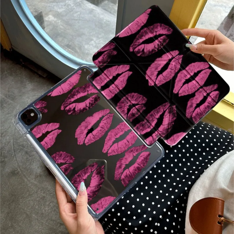 Y2K Girly Hot Pink Lips Print Tablet Case With Pencil Holder For iPad 7/8/9th 10.2in Air3/4/5/10th Gen 10.9inch A16 A19 M4 Cover
Y2K Girly Hot Pink Lips Print Tablet Case With Pencil Holder For iPad 7/8/9th 10.2in Air3/4/5/10th Gen 10.9inch A16 A19 M4 Cover