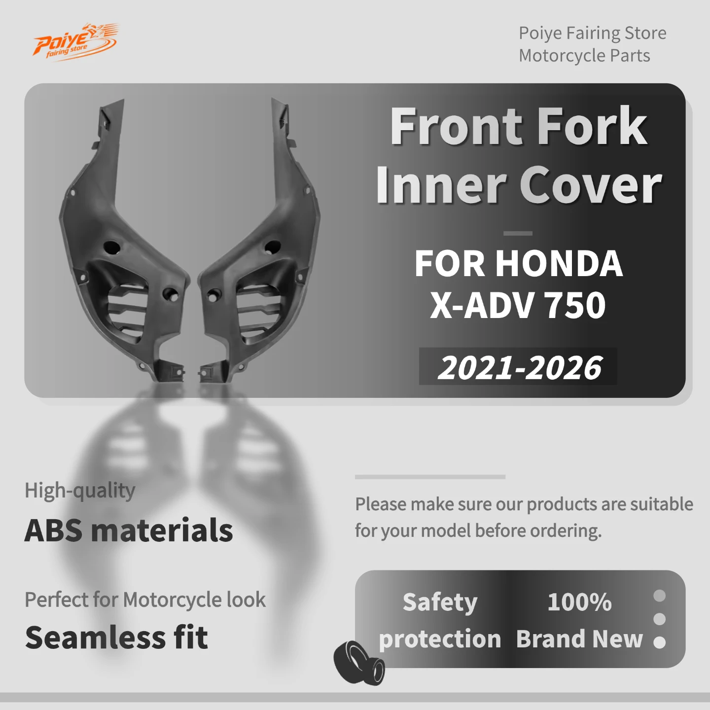 Motorcycle Left Right Front Fork Inner Cover Side Panel Frame Fairing Cowl For Honda X-ADV750 XADV 750 2021-2026 Accessories
Motorcycle Left Right Front Fork Inner Cover Side Panel Frame Fairing Cowl For Honda X-ADV750 XADV 750 2021-2026 Accessories