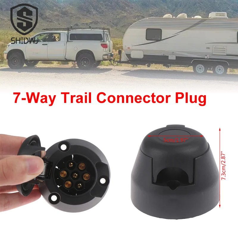 7 Pin European Trailer Socket 12V Towbar Towing Sockets Adapter Car Plug Connector Car Accessories
7 Pin European Trailer Socket 12V Towbar Towing Sockets Adapter Car Plug Connector Car Accessories