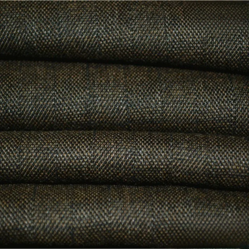 Spring and Autumn suit fabric Fine-spun coffee dark striped tweed wool pants dress
Spring and Autumn suit fabric Fine-spun coffee dark striped tweed wool pants dress