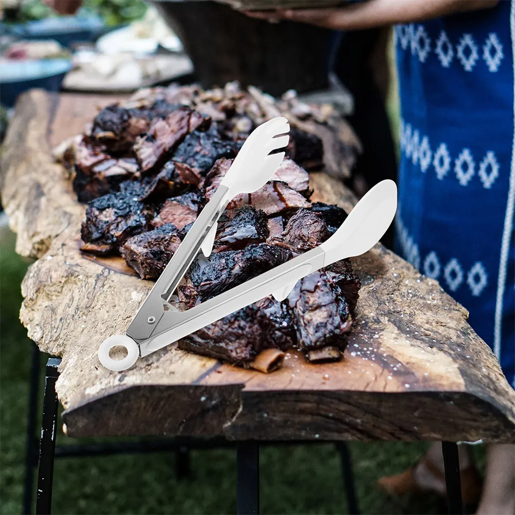 2Pcs Heat Resistant Food Tongs Silicone Stainless Steel Multipurpose Grill Baking Bread Serving Kitchen Bbq Serving Tongs
2Pcs Heat Resistant Food Tongs Silicone Stainless Steel Multipurpose Grill Baking Bread Serving Kitchen Bbq Serving Tongs