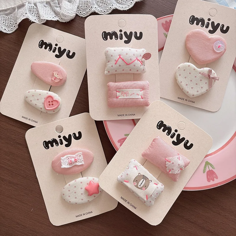2PC Spotty Pink Bow Baby Flower Hair Clips Cartoon Star Bear Barrettes Kids Star Hairpins DIY Hair Accessories Set for Girls
2PC Spotty Pink Bow Baby Flower Hair Clips Cartoon Star Bear Barrettes Kids Star Hairpins DIY Hair Accessories Set for Girls
