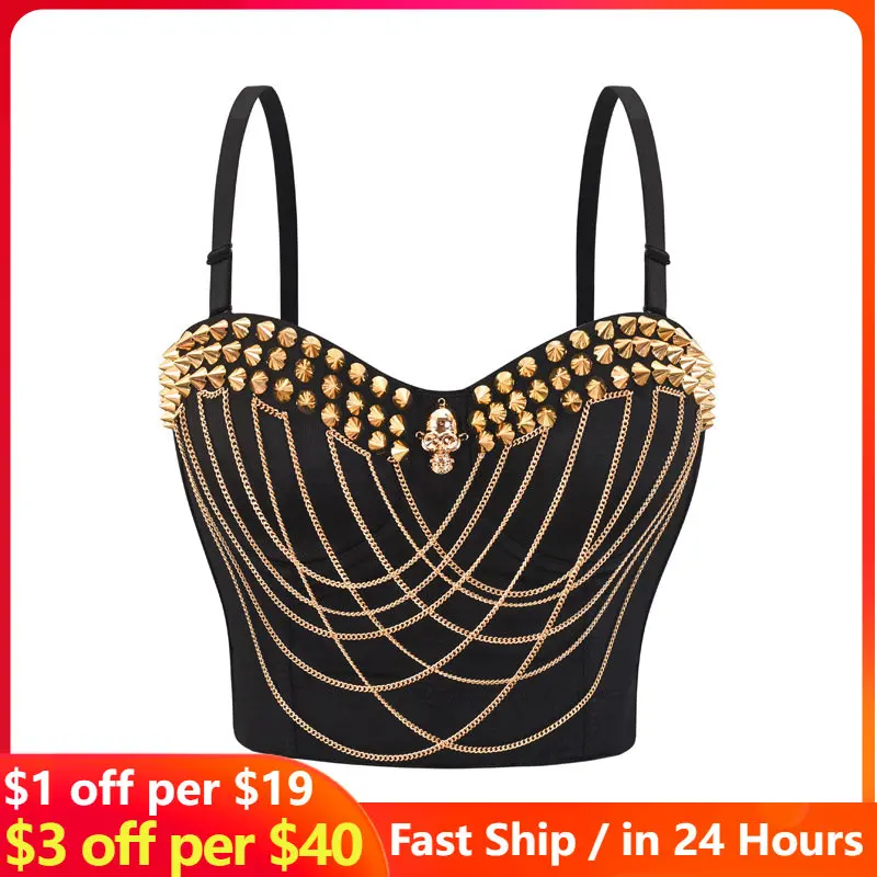 Sexy Crop Top Women Chain Tassel Camis Solid 2023 New Belly Dance Nightclub Stage Costumes Hand beaded Corset Bra Plush Size 2XL
Sexy Crop Top Women Chain Tassel Camis Solid 2023 New Belly Dance Nightclub Stage Costumes Hand beaded Corset Bra Plush Size 2XL