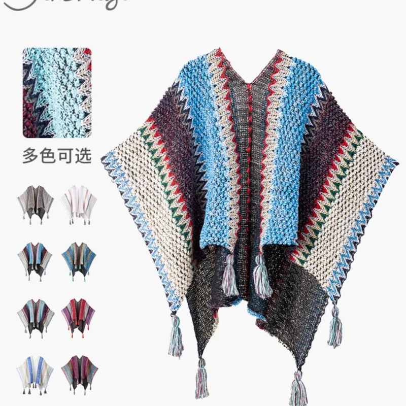Fashion Winter Warm ' Mongolian Poncho Ethnic Style Striped Knitting Wraps Artificial Wool Coat Overlays For Children
Fashion Winter Warm ' Mongolian Poncho Ethnic Style Striped Knitting Wraps Artificial Wool Coat Overlays For Children