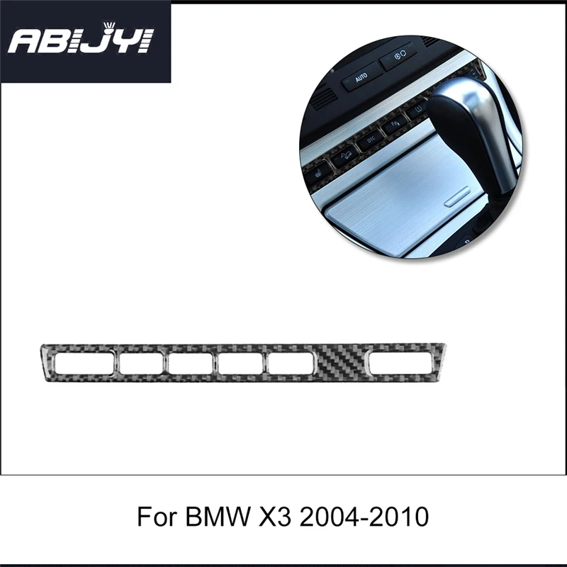 Carbon Fiber Car Center Console Multi Functional Button Frame Panel Sticker For BMW X3 2004-2010 Styling Accessories
Carbon Fiber Car Center Console Multi Functional Button Frame Panel Sticker For BMW X3 2004-2010 Styling Accessories