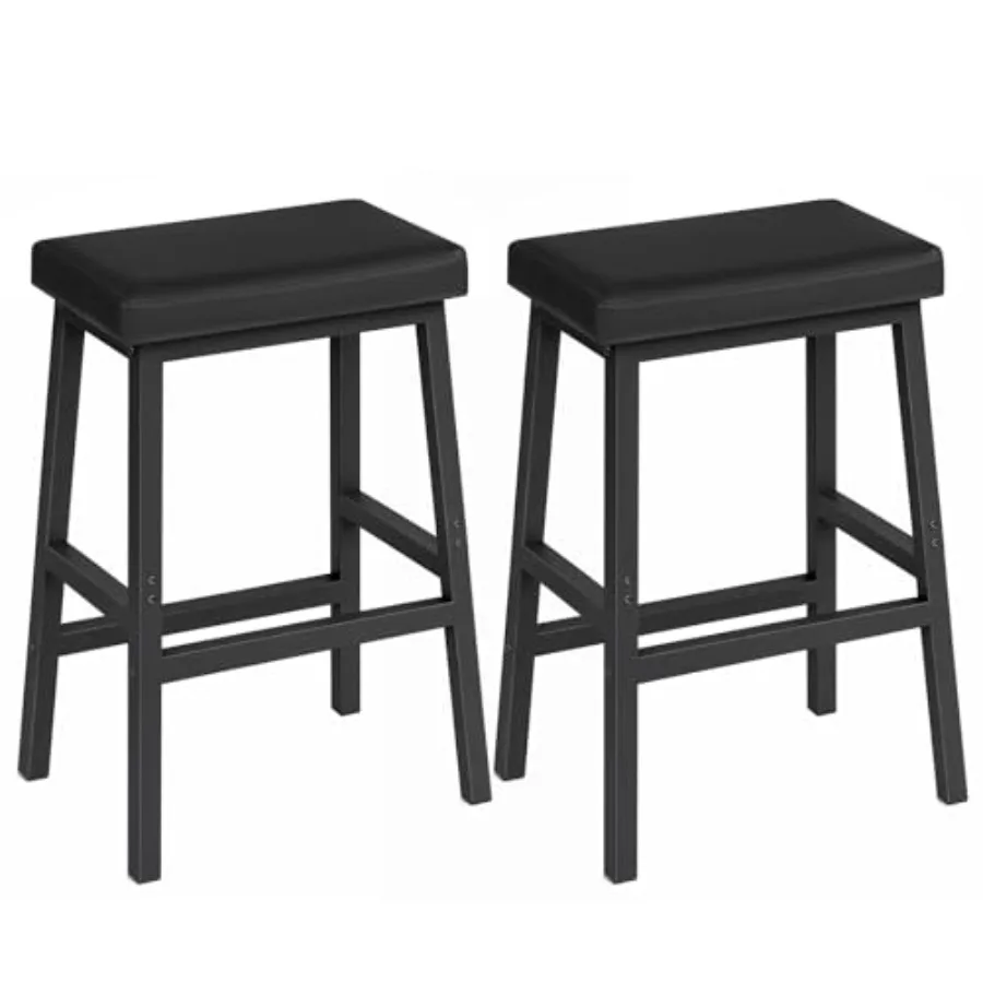 Bar Stools, Set of 2 Bar Chairs, Counter Height Bar Stools, 24 Inch Barstools for Kitchen Counter, PU Upholstered Kitchen Stool
Bar Stools, Set of 2 Bar Chairs, Counter Height Bar Stools, 24 Inch Barstools for Kitchen Counter, PU Upholstered Kitchen Stool