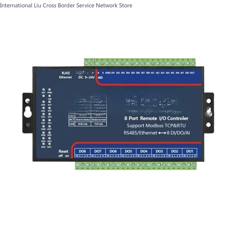 RS485 RJ45 Ethernet 8 Channels DI AI DO I/O Module RTU Board
RS485 RJ45 Ethernet 8 Channels DI AI DO I/O Module RTU Board