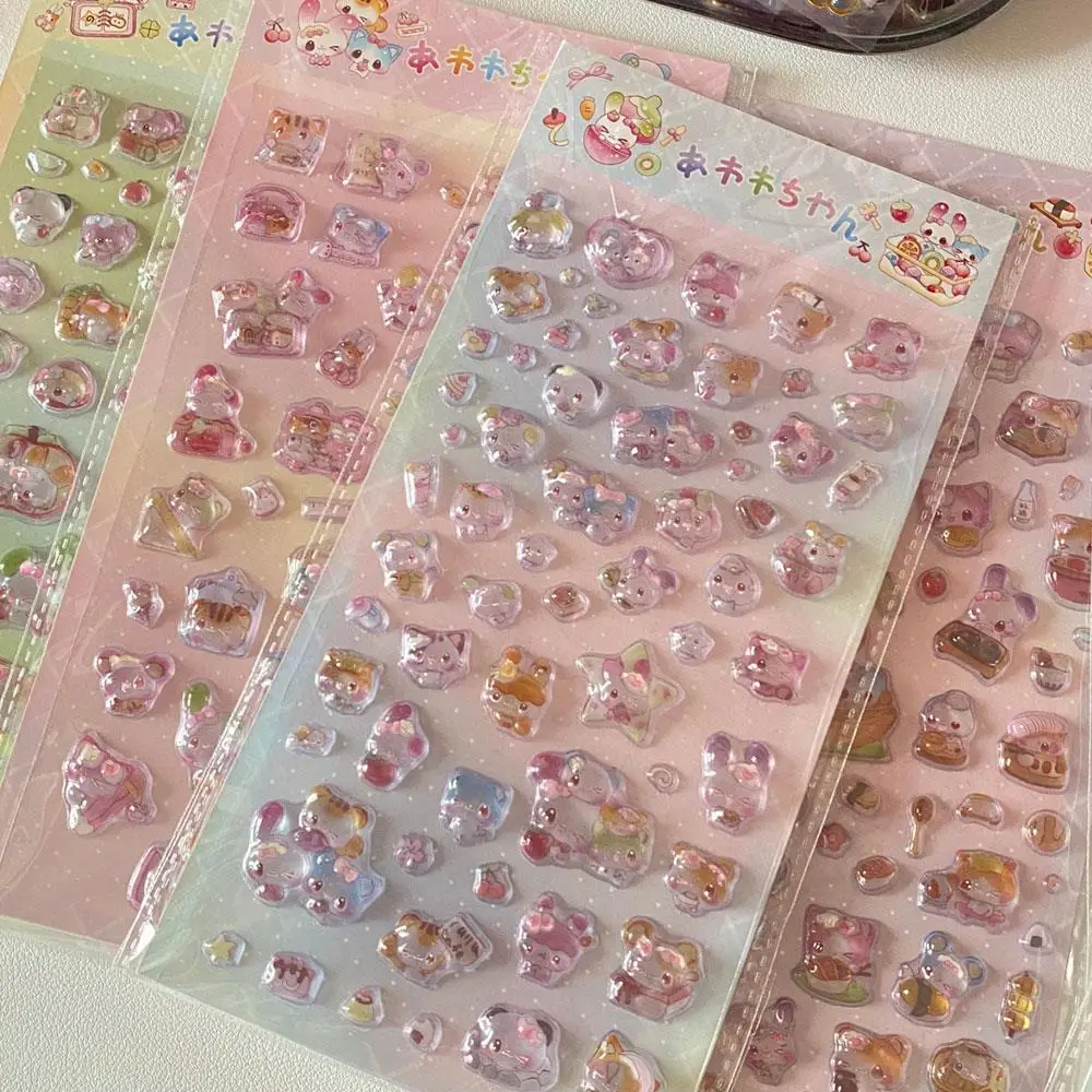Cartoon 3D relief stickers Cute Animal Japanese Style Scrapbook DIY Stationery Sticker Kawaii Jelly Diary Stationery Decor
Cartoon 3D relief stickers Cute Animal Japanese Style Scrapbook DIY Stationery Sticker Kawaii Jelly Diary Stationery Decor