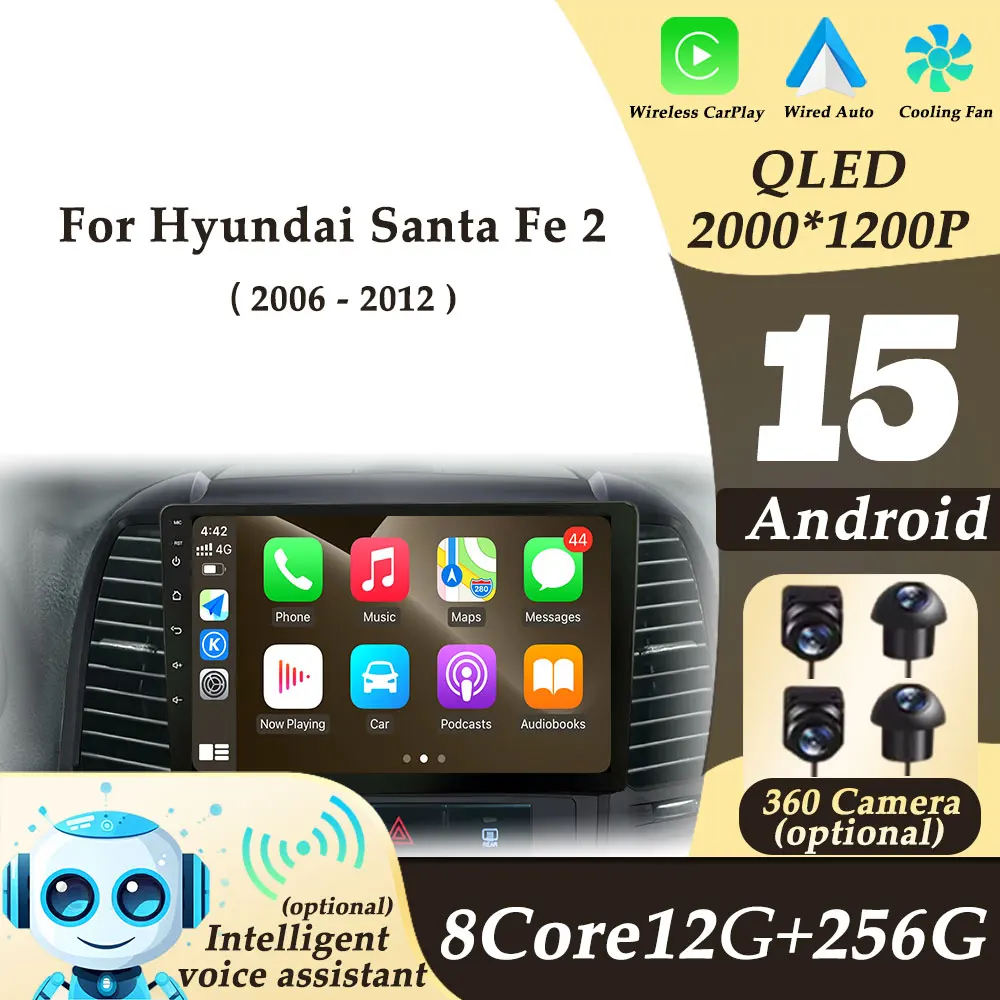 Android 15 Left Hand Drive for Hyundai Santa Fe 2 2006 - 2012 Car Radio Video Multimedi Player Wireless CarPlay Split Screen BT
Android 15 Left Hand Drive for Hyundai Santa Fe 2 2006 - 2012 Car Radio Video Multimedi Player Wireless CarPlay Split Screen BT