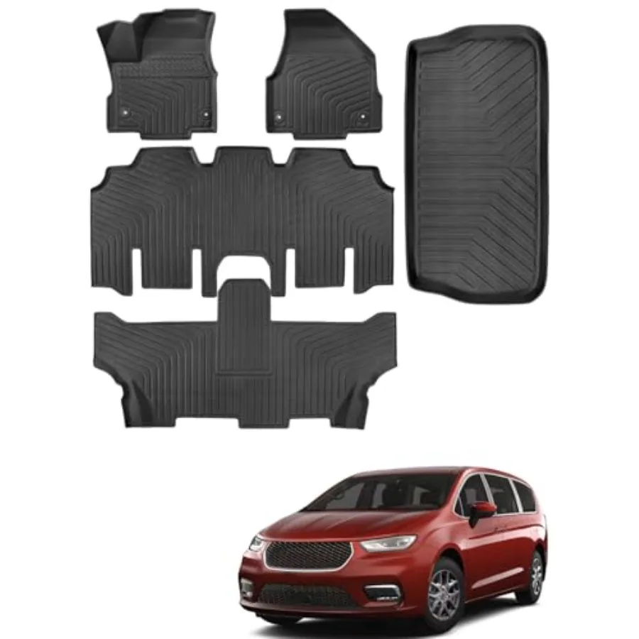 for Chrysler Pacifica 2017-2025 2026 7/8 Passenger No Hybrid Floor Mats Cargo Liner Carpet All Weather TPE Mat for Voyager 2020
for Chrysler Pacifica 2017-2025 2026 7/8 Passenger No Hybrid Floor Mats Cargo Liner Carpet All Weather TPE Mat for Voyager 2020