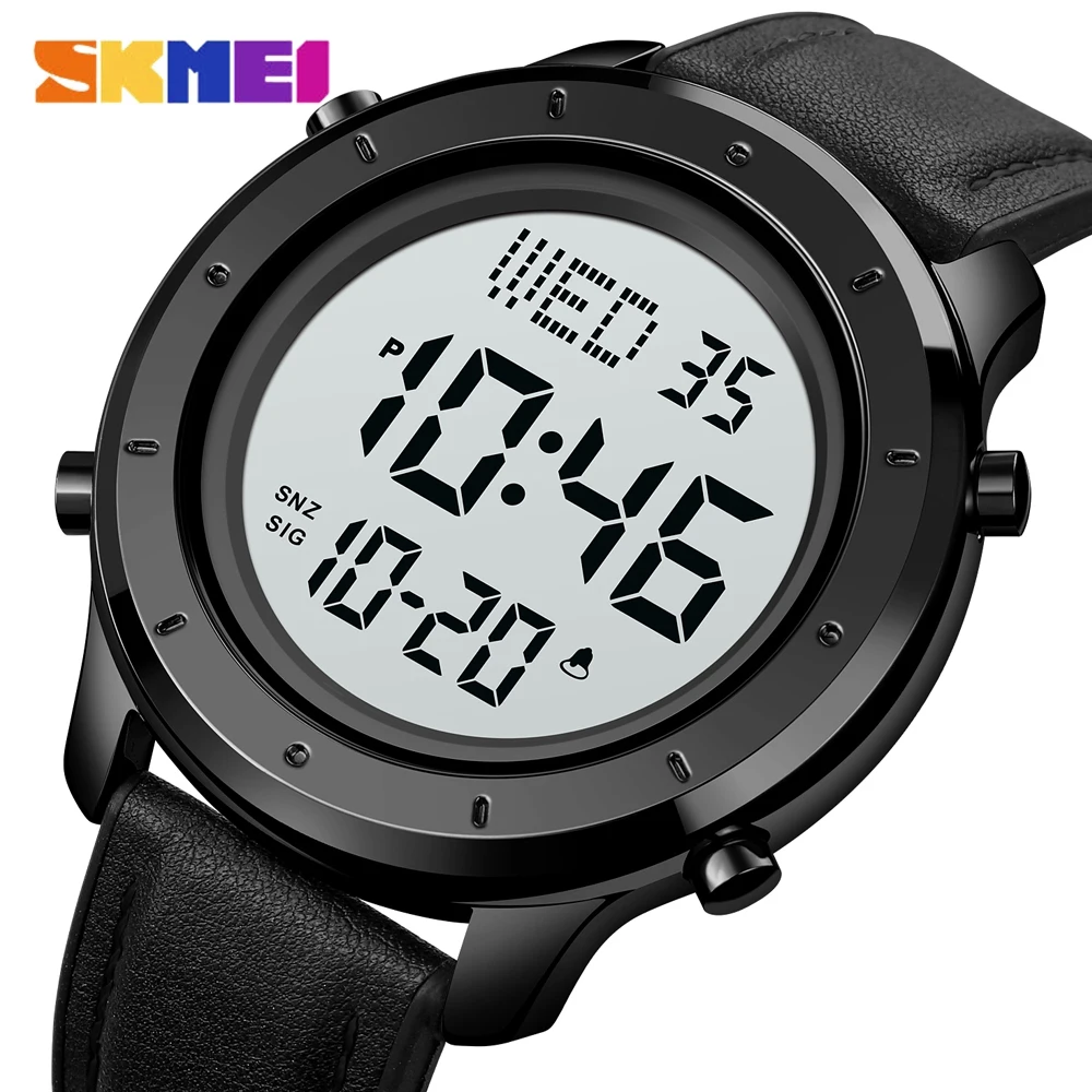 SKMEI 2023 New Outdoor Men Sport Watch Waterproof LED Digital Clock Fashion Men Military Date Wrist Watch Leather Strap Watches
SKMEI 2023 New Outdoor Men Sport Watch Waterproof LED Digital Clock Fashion Men Military Date Wrist Watch Leather Strap Watches