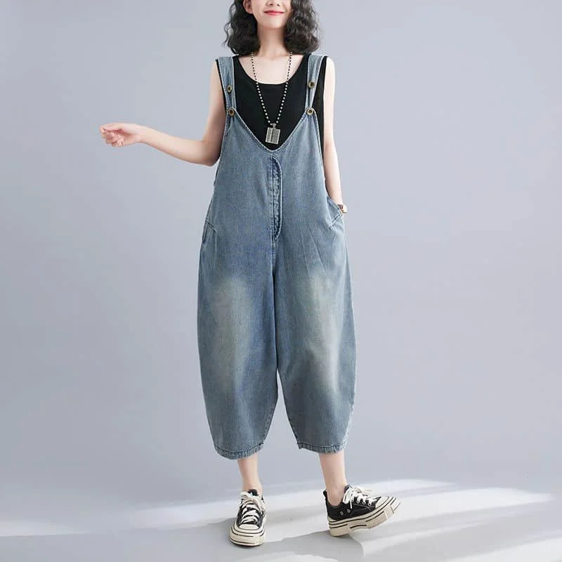 Jumpsuits for Women Slimming Loose Denim Playsuits Casual Capri Harem Pants 2026 Summer wear One Piece Outfit Women Clothing
Jumpsuits for Women Slimming Loose Denim Playsuits Casual Capri Harem Pants 2026 Summer wear One Piece Outfit Women Clothing